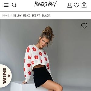 Princess Polly Selby Mini Skirt - Black